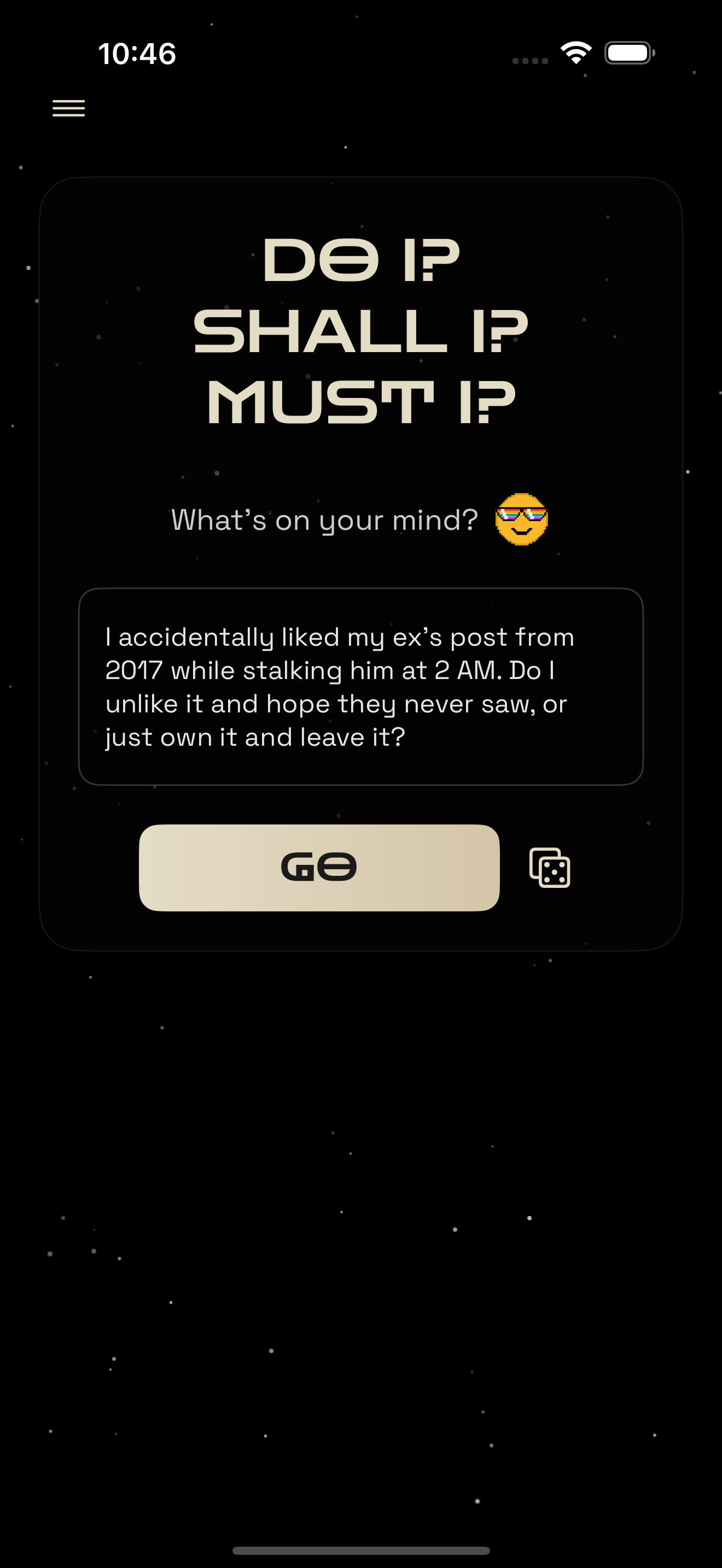 Do I? App Screenshot 1